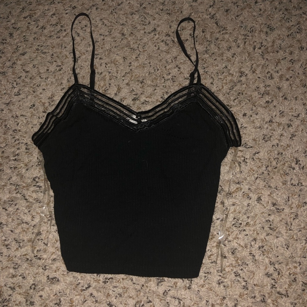 Black tank top